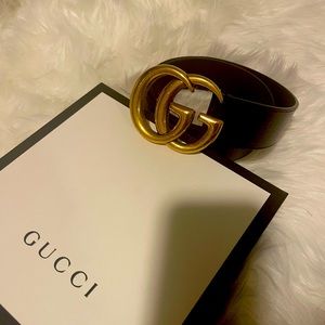 Gucci double G belt authentic sz75